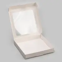 Коробка самосборная, белая, 19&times;19&times;3 см