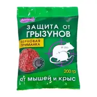Зерно от грызунов "Домовой Прошка", пакет, 200 г