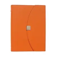 Органайзер на кольцах, A5, с клапаном, 80л, линия, к/зам, Оражевый