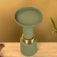 Подсвечник на 1 свечу текстурный "Болотный" 10,5х10,5х20 см