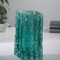Ваза стекло настольная "Кимберли" 21х16 см, зелёный