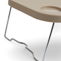 Корзина - столик Maclay 2 в 1, складная, 47 х 28,5 х 23,5 см, стол 45 х 28 х 16 см, бежевая