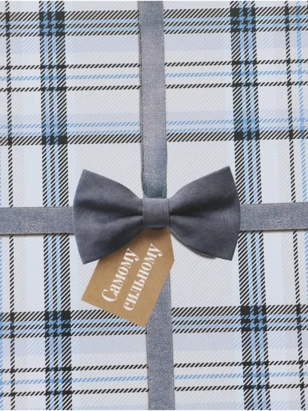 Бумага упаковочная глянцевая &laquo;Клеточка&raquo;, 70 &times; 100 см