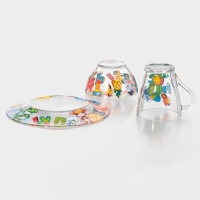 Набор для завтрака  "Абвгдейка" (салатник+тарелка+кружка для чая)
