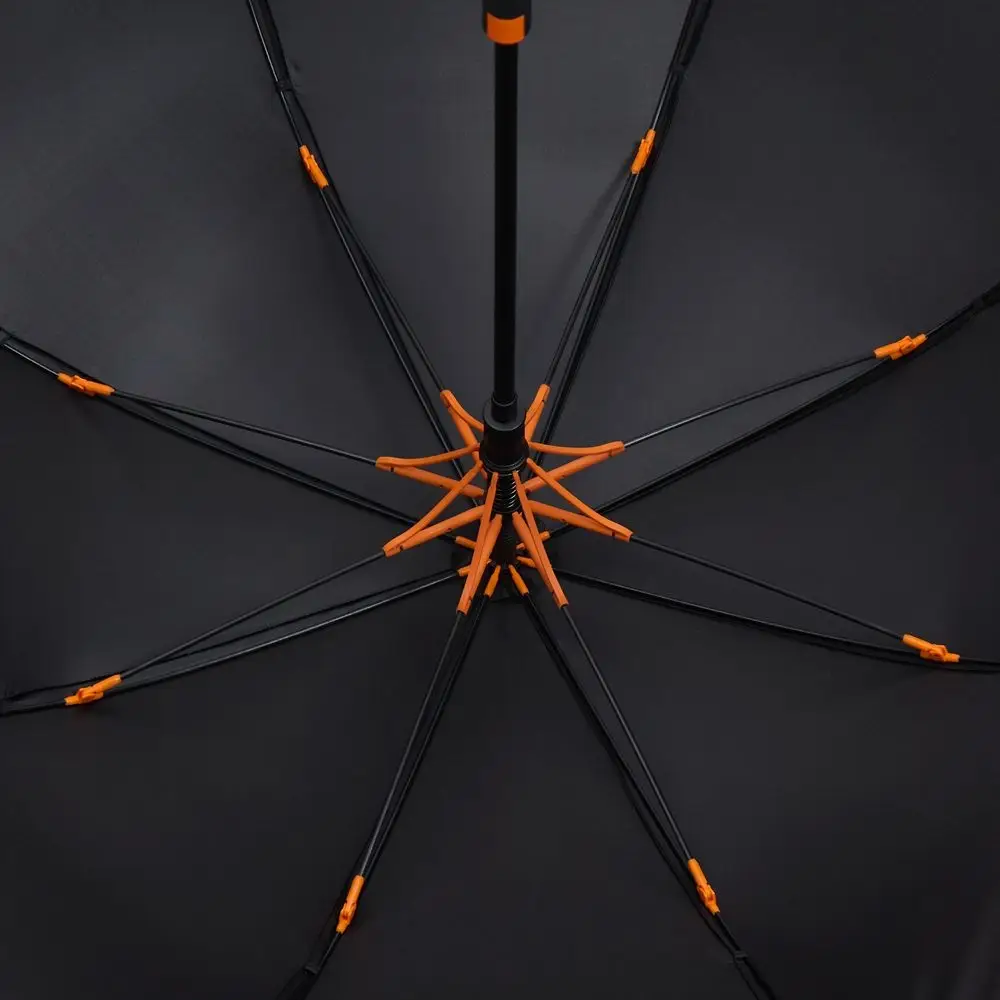 Зонт-трость Hidecolor с цветными спицами, оранжевый