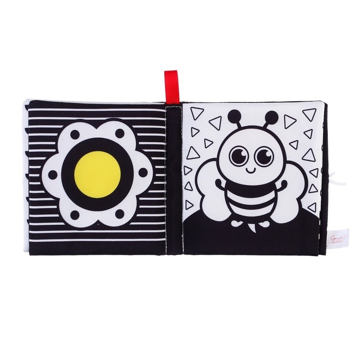 Книжка - шуршалка развивающая по методике Г. Домана &laquo;Малыши&raquo;, 12х12 см.