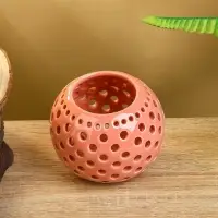 Аромалампа  "Шар" керамика, цв. коралловый, 8,5х8,5х8 см