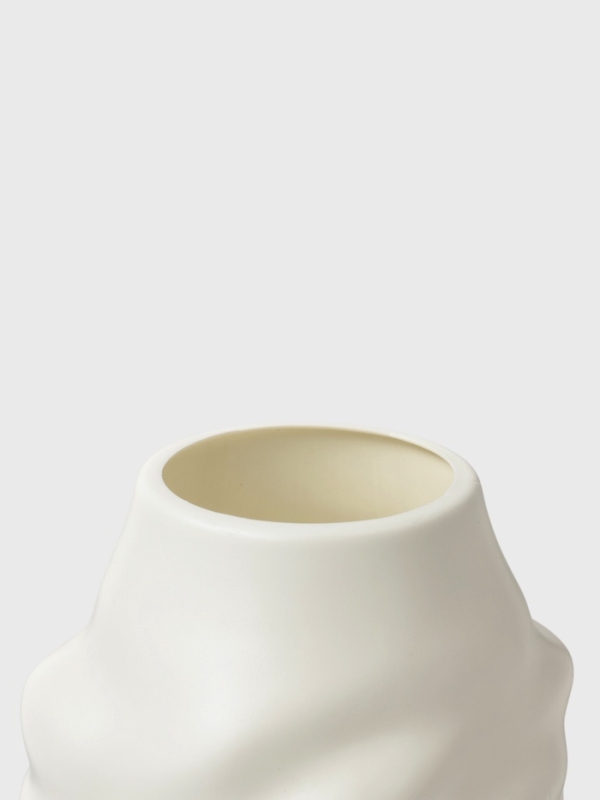 Ваза для цветов 9х6х20 см, цвет белый