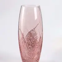 Ваза &laquo;Тодес&raquo; овал, h=26 см, стекло, светло-розовая