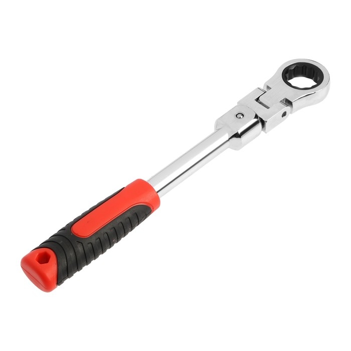 Набор трещоточных ключей ТУНДРА, CrV, сменные поворотные головки 8 - 19 мм, 72 зуба, 8 шт.