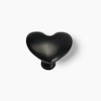 Ручка-кнопка CAPPIO HEART, цвет черный