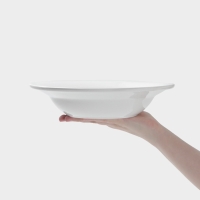 Тарелка глубокая Hanna Kn&ouml;vell, d=25.5 см, фарфор, белая