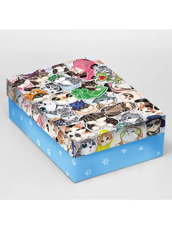 Коробка складная &laquo;Котята&raquo;, 21 &times; 15 &times; 7 см