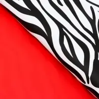 Пленка для цветов двухсторонняя "Зебра" красный, 58&times;58&plusmn;5% см