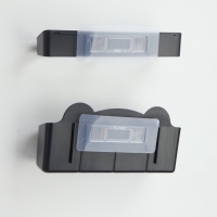 Подставка для зонтов, пластик, 23,5&times;7,5&times;11 см, 6,5&times;23,5&times;4 см, чёрная