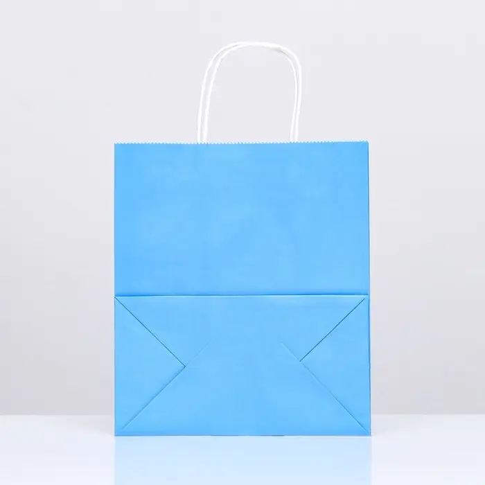 Пакет крафт &laquo;Радуга&raquo;, синий, 22&times;12&times;25 см, 150 г/м&sup2;