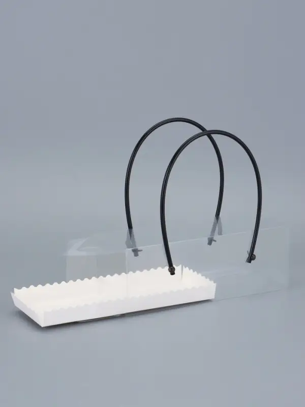 Коробка под рулет с ручками, белая 22,5 х 8 х 8 см