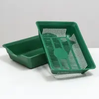 Туалет глубокий с сеткой 36 х 25 х 9 см, зеленый