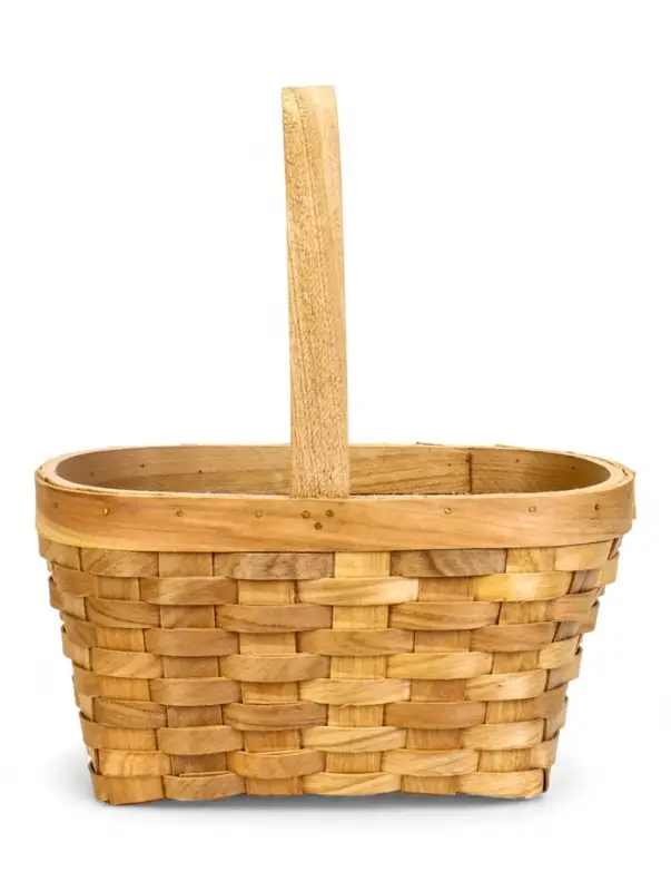 Корзина плетеная 22 х 15,5 х 12 см ручка h=13 см секвойя