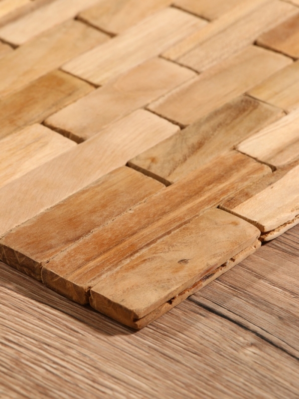 Коврик из тикового дерева, 30х20х0,7 см