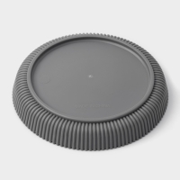 Горшок для цветов с поддоном, 15,5&times;16,5 см, цвет серый