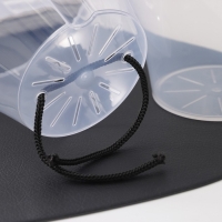 Кашпо для цветов со вставкой &laquo;Афина&raquo;, 1 л, цвет прозрачный