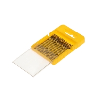 Набор двусторонних сверл по металлу ТУНДРА, HSS-Tin, 3.2 х 49 мм, 10 шт.