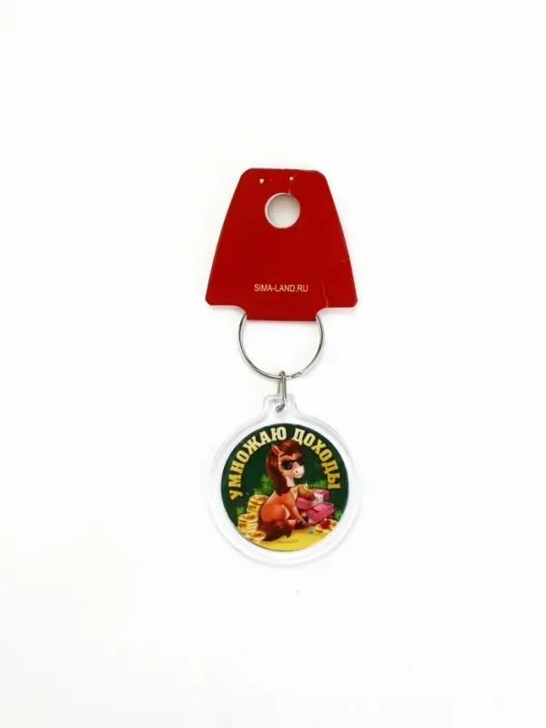 Брелок из пластика &laquo;Новогодний&raquo;, 6 шт., 5&times;4 см, МИКС