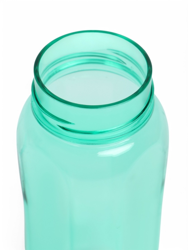 Бутылка для воды спортивная прозрачная, 450 мл, 20 х 8 см, бирюзовая