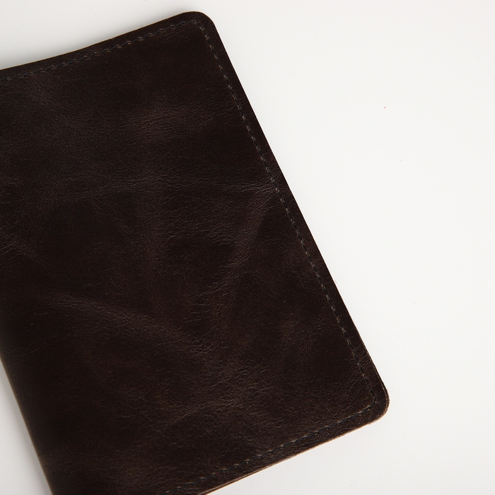 Обложка для паспорта, TEXTURA, цвет коричневый