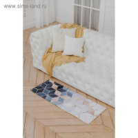 Коврик для ванной и туалета Доляна &laquo;Бурлеск&raquo;, 45&times;120 см