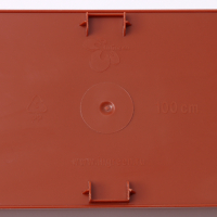 Ящик балконный для цветов, 18 л, 100 см, цвет терракотовый