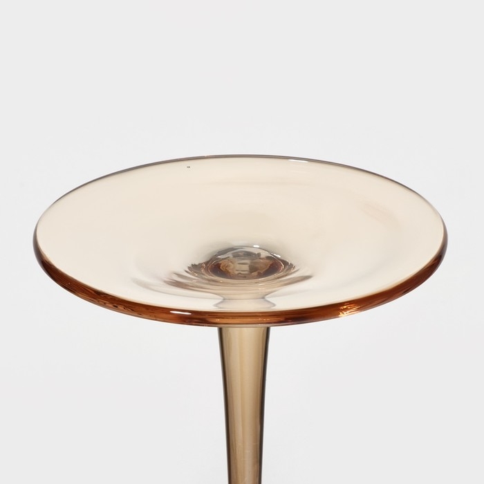 Бокал для вина стеклянный Magistro &laquo;Иллюзия&raquo;, 550 мл, 10&times;24 см, цвет золотой