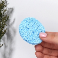 Набор спонжей для умывания &laquo;Мягкость&raquo;, d = 5,8 см, 4 шт, разноцветный