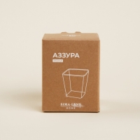 Стакан для зубных щеток SL Home, стекло, 8&times;8&times;10,4 см