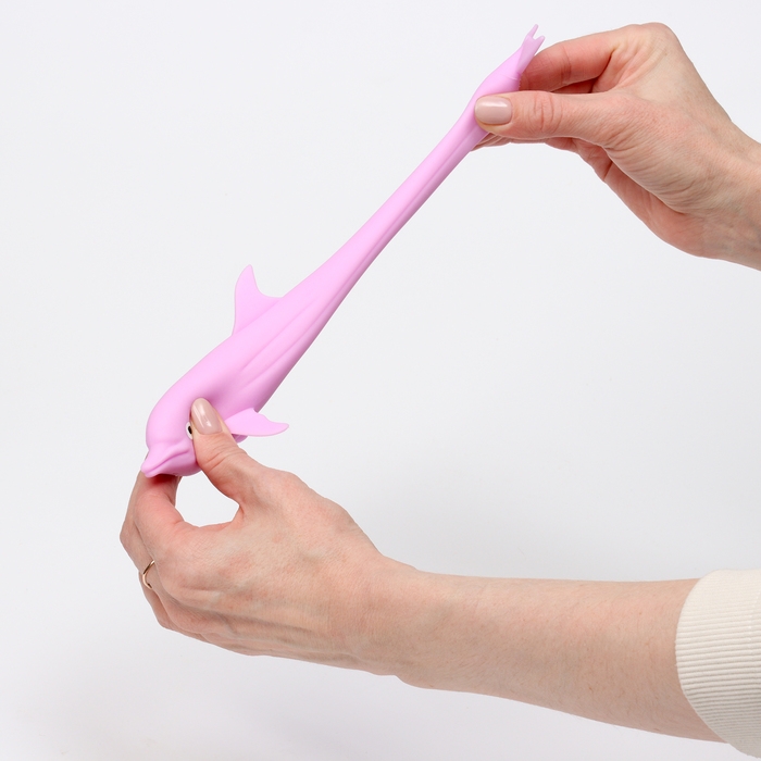 Антистресс сквиш мялка &laquo;Дельфин&raquo;, с песком, тянучка, в шоубоксе