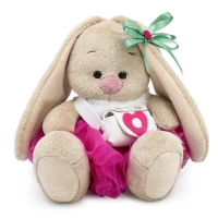 Мягкая игрушка &laquo;Зайка Ми&raquo;, в меховом воротничке и юбочке, 15 см