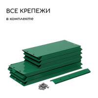 Клумба оцинкованная, 2 яруса, d = 60&ndash;100 см, h = 30 см, зелёная, Greengo