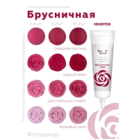 Пищевой краситель Top Decor гелевый &laquo;Брусничная&raquo;, 100 г