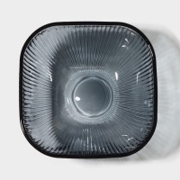 Набор стеклянной посуды &laquo;Мави&raquo;, 6 предметов: 2 миски 350 мл, 2 стакана 250 мл, салатник 800 мл, тарелка d=20,8 см, цвет серый