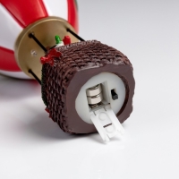 Светодиодная фигура &laquo;Воздушный шар со снеговиком&raquo; 8 &times; 8 &times; 16 см, полистоун, батарейки LR44х2 (в комплекте), свечение тёплое белое