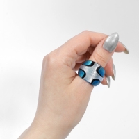 Кольцо &laquo;Муранское стекло&raquo; крестики, цвет МИКС