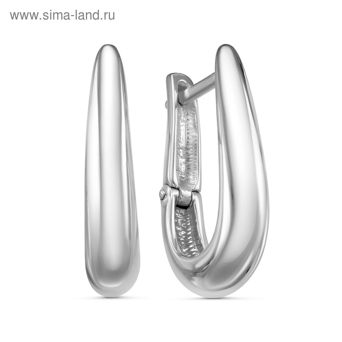 Серьги &laquo;Минимал&raquo; дуга узкая, посеребрение