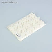 Фигурка из пенопласта "Снежинка" 5 см, белый блеск, набор 15 шт