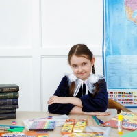 Набор первоклассника в папке, Calligrata, &laquo;Космос&raquo;, 40 предметов