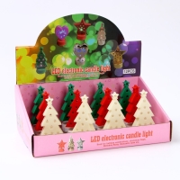 Свеча светодиодная &laquo;Ёлочка&raquo;, цвета МИКС