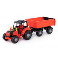 Трактор &laquo;Мастер&raquo;, с прицепом №1, цвета МИКС