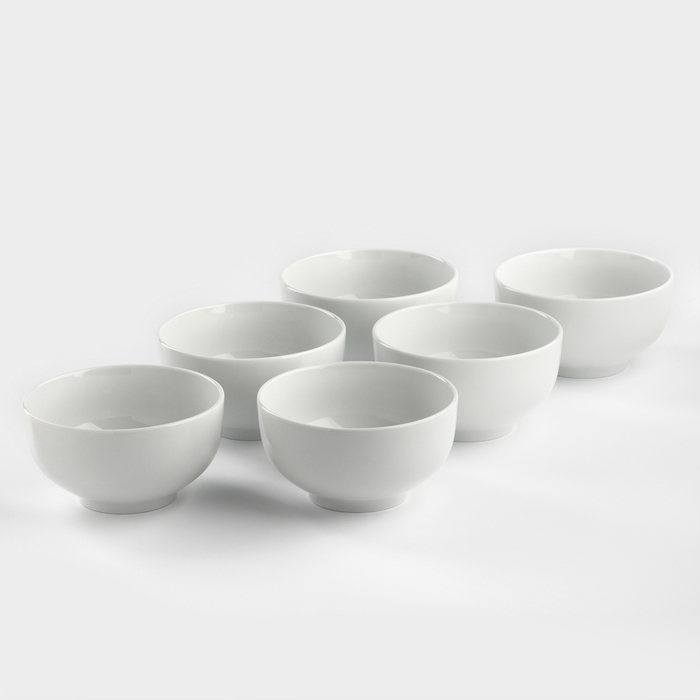 Набор фарфоровых пиал &laquo;Бельё&raquo;, 500 мл, 6 шт.