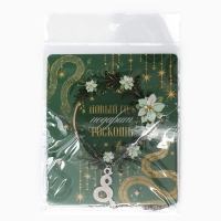 Подвеска с цепочкой новогодняя &laquo;Змейка&raquo;, 11 х 9,5 см