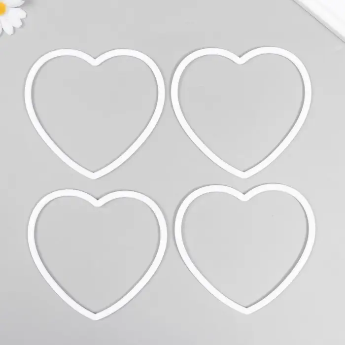 Основа для изготовления ловца снов пластик &laquo;Сердце&raquo;, металл, 14.5 см